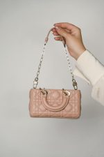 Lady D-Joy Rose des Vents Lambskin Cannage Micro - Image 10