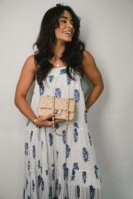 Beige Lambskin Quilted Mini Rectangular Single Flap - Image 6