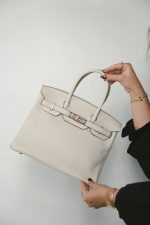 Birkin 30 Beton Clemence Rose Gold Plated D Stamp - Image 10