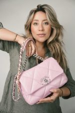 Light Pink Lambskin Quilted 19 Flap Small MHW - Image 2