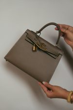 Kelly 25 Sellier Etoupe Veau Epsom Gold Plated Z Stamp - Image 10