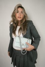 Light Blue Caviar Quilted Classic Flap Small Silver Hardware - Image 6