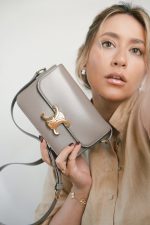 Celine Triomph Teen Pebble Shiny Calfskin Bag - Image 2
