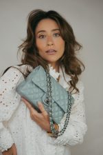 20B Blue Caviar Quilted Classic Flap Small Silver Hardware - Image 2