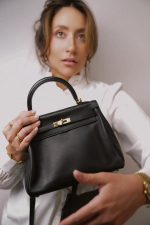 Kelly 25 Retourne Black Swift Gold Plated - Image 2