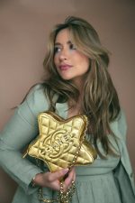 Gold Metallic Lambskin Quilted CC Walk of Fame Star Bag LGHW - Image 6