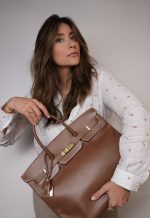 Birkin 40 Brown Evergrain Gold Plated [B] Stamp - Image 8