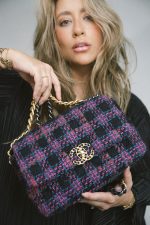 22K Multicolor Tweed Quilted 19 Flap Mixed Hardware Small - Image 6