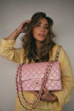 19S Iridescent Pink Caviar Quilted Jumbo Classic Flap Light Gold Hardware - Image 2