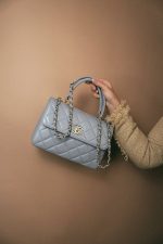 Lambskin Quilted Trendy CC Small Light Gold Hardware - Image 10