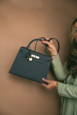 Kelly Sellier 28 Graphite Epsom Gold Plated W Stamp - Image 10
