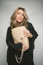 Beige Clair Caviar Quilted Jumbo Classic Flap Silver Hardware - Image 2