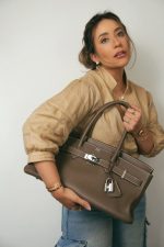 Shoulder Birkin 42 Etoupe Togo Palladium Plated [M] Stamp - Image 2