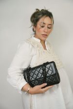 Black Lambskin Quilted So Black Single Flap Bag - Image 6