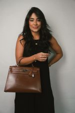 Kelly Sellier 32 Noisette Box Calfskin Palladium Plated [E] Stamp - Image 2