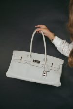 Shoulder Birkin 42 Gris Perle Clemence Palladium Plated [O] Stamp - Image 10