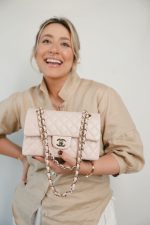 21C Rose Clair Caviar Quilted Classic Flap Small LGHW - Image 6