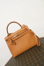 Kelly Sellier 28 Natural Ostrich Gold Plated (Y) Stamp - Image 10