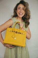 Birkin 30 Jaune Ambre Veau Togo Gold Plated C Stamp - Image 2
