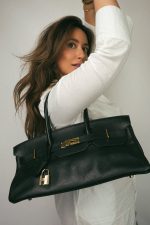 Shoulder Birkin 42 JPG Noir Clemence Gold Plated [J] Stamp - Image 6