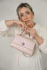 21K Iridescent Pink Caviar Quilted Small Coco Handle - Image 2