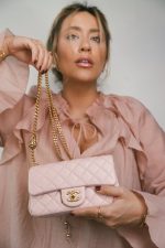 Light Pink Lambskin Quilted Sweet Camelia Single Flap Aged Gold Hardware - Image 2
