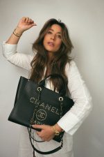 Black Caviar Quilted Deauville Shopping Tote Studded LGHW - Image 6