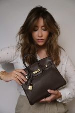 Birkin 25 Ebène Veau Togo Gold Plated Z Stamp - Image 2