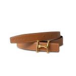 Hermes Black x Brown Reversible Belt Gold Hardware - Image 4