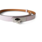 Epsom Kelly Belt Mauve Pale Palladium Hardware B Stamp - Image 5