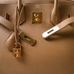 Birkin 30 Biscuit Togo Gold Plated U Stamp - Image 14