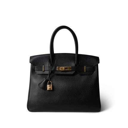Birkin 30 Black Ardennes Gold Plated [C] Stamp