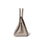 Birkin 30 Craie Taurillon Clemence Palladium Plated Y Stamp - Image 6
