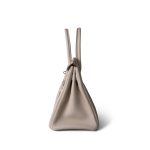 Birkin 30 Craie Taurillon Clemence Palladium Plated Y Stamp - Image 2
