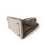 Birkin 30 Craie Taurillon Clemence Palladium Plated Y Stamp - Image 8