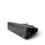 Mini Kelly Sellier Black Box Calfskin Palladium Plated B Stamp - Image 7