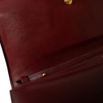 Vintage Hermes Eugenie Clutch Shoulder Flap Burgundy Box Calfskin - Image 10
