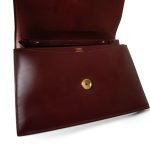 Vintage Hermes Eugenie Clutch Shoulder Flap Burgundy Box Calfskin - Image 11