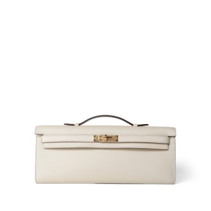 Kelly Cut Clutch Nata Swift Gold Plated Z Stamp