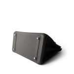 Birkin 30 Gris Meyer Togo Palladium Plated B Stamp - Image 8
