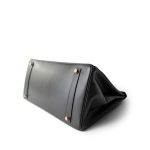 Birkin 35 Dark Grey Box Calfskin Gold Plated [F] Stamp - Image 5
