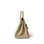 Birkin 25 Parchemin / Light Beige Togo Palladium Plated M Square Stamp - Image 7