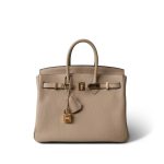 Birkin 25 Trench Togo Gold Plated A Stamp - Image 2