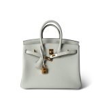Birkin 25 Gris Neve Togo Leather Gold Hardware B Stamp - Image 26
