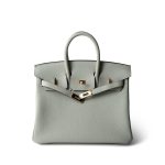 Birkin 25 Gris Neve Togo Leather Gold Hardware B Stamp - Image 16
