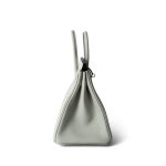 Birkin 25 Gris Neve Togo Leather Gold Hardware B Stamp - Image 10