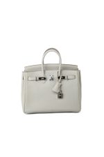 Birkin 25 Gris Perle Togo Leather Palladium Hardware Z Stamp - Image 4