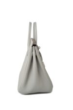 Birkin 25 Gris Perle Togo Leather Palladium Hardware Z Stamp - Image 14