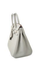 Birkin 25 Gris Perle Togo Leather Palladium Hardware Z Stamp - Image 15