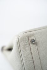 Birkin 25 Gris Perle Togo Leather Palladium Hardware Z Stamp - Image 16